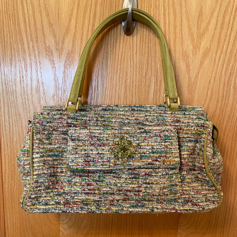 Vintage Nina Perry green handbag
